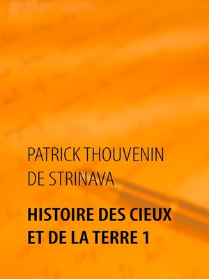 cover image of Histoire des Cieux et de la Terre 1